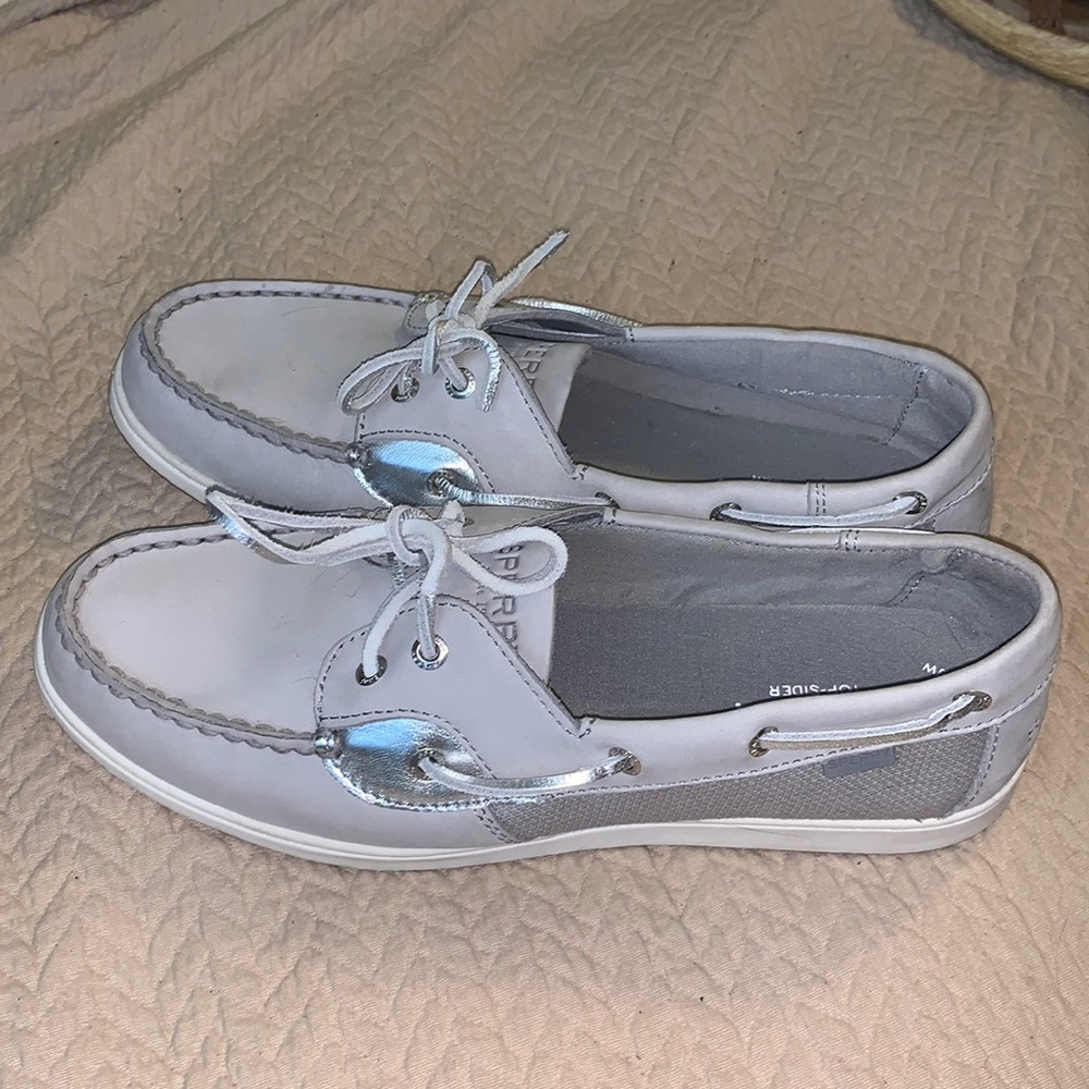 Never Worn Grey Sperry Docker Shoes